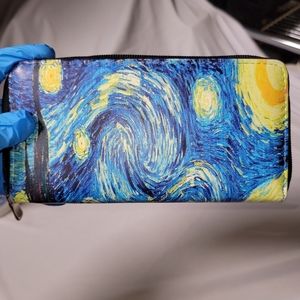 THE STARRY NIGHT Vincent van Gogh Wallet :) mildly used, excellent condition